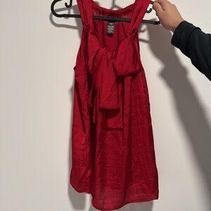 NWOT Covington RED blouse